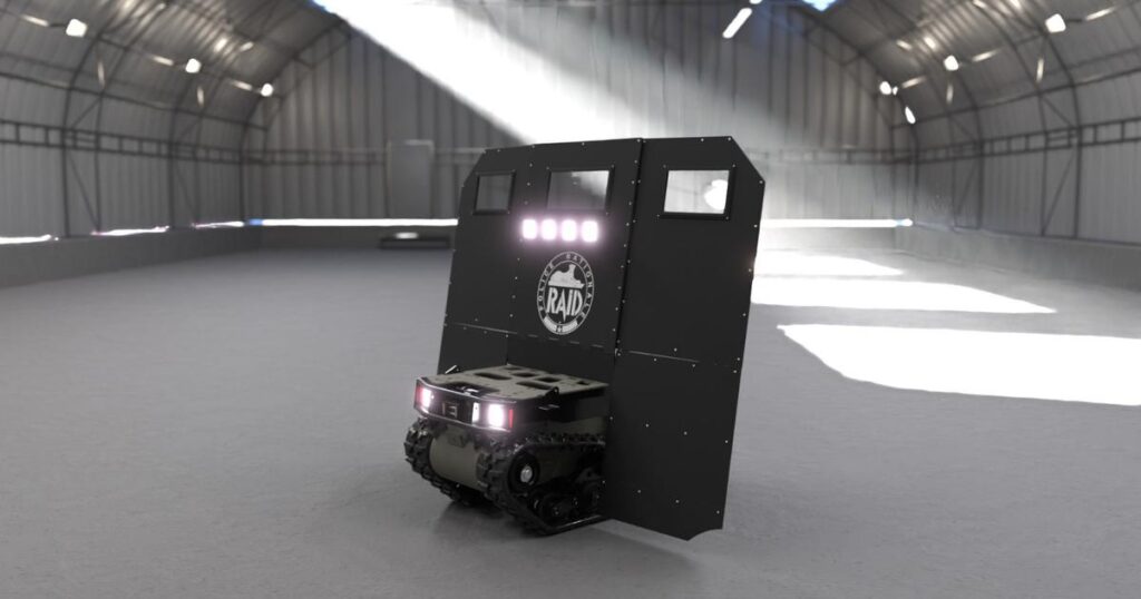 Motorisé, monté sur chenilles… Le Taurus, un nouveau bouclier de